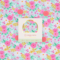 Close-up of the Baby Swaddle Wrap – Flower Power Soft Bamboo Blend showcasing the soft bamboo fabric that is gentle on baby’s skin.