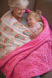 Colorful Creations Minky Blanket - The Palm Beach Baby
