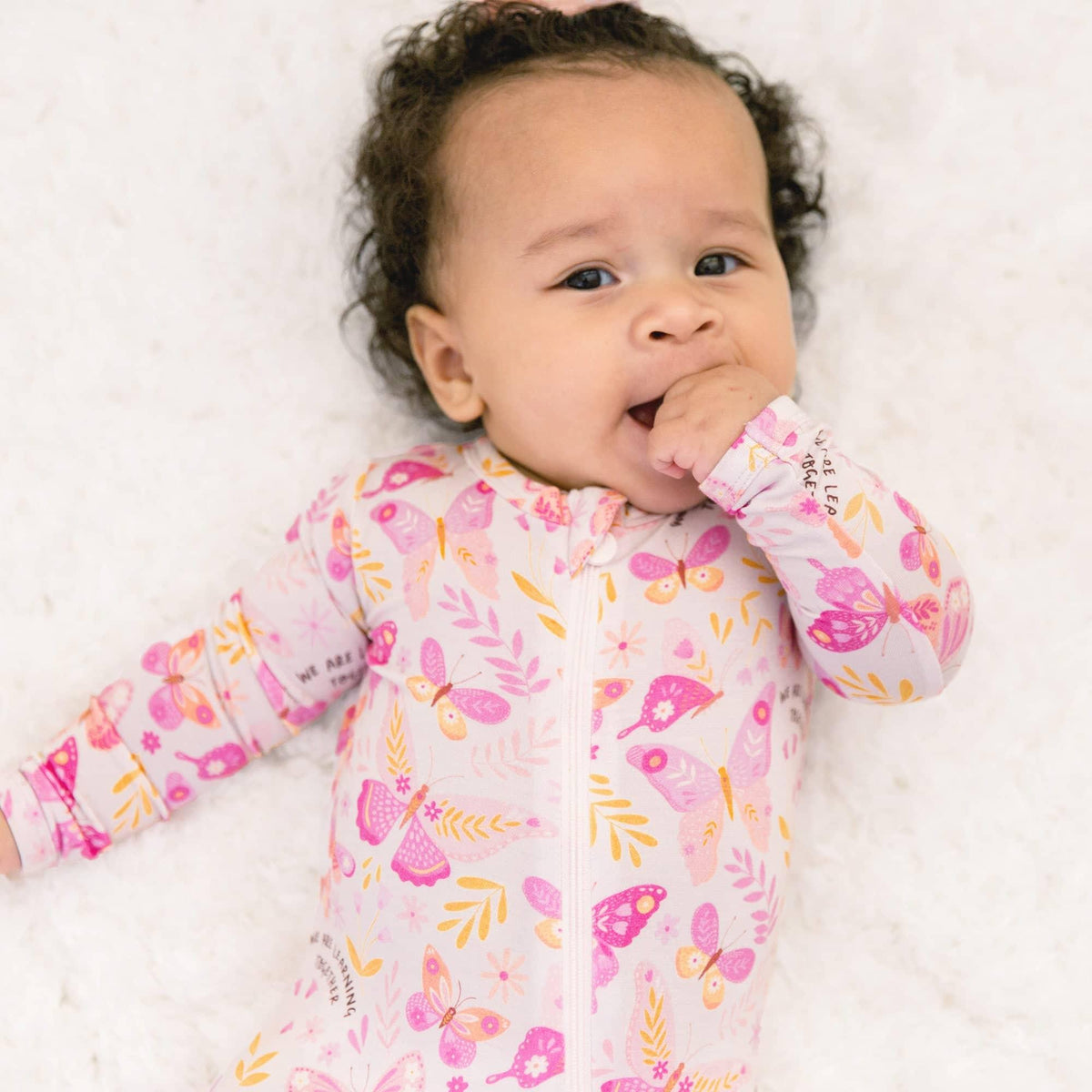 Raising Mama Butterfly Baby Footie Pajamas - Soft & Cozy - The Palm Beach Baby