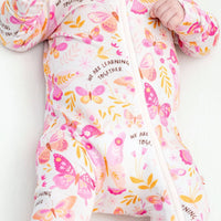 Raising Mama Butterfly Baby Footie Pajamas - Soft & Cozy - The Palm Beach Baby