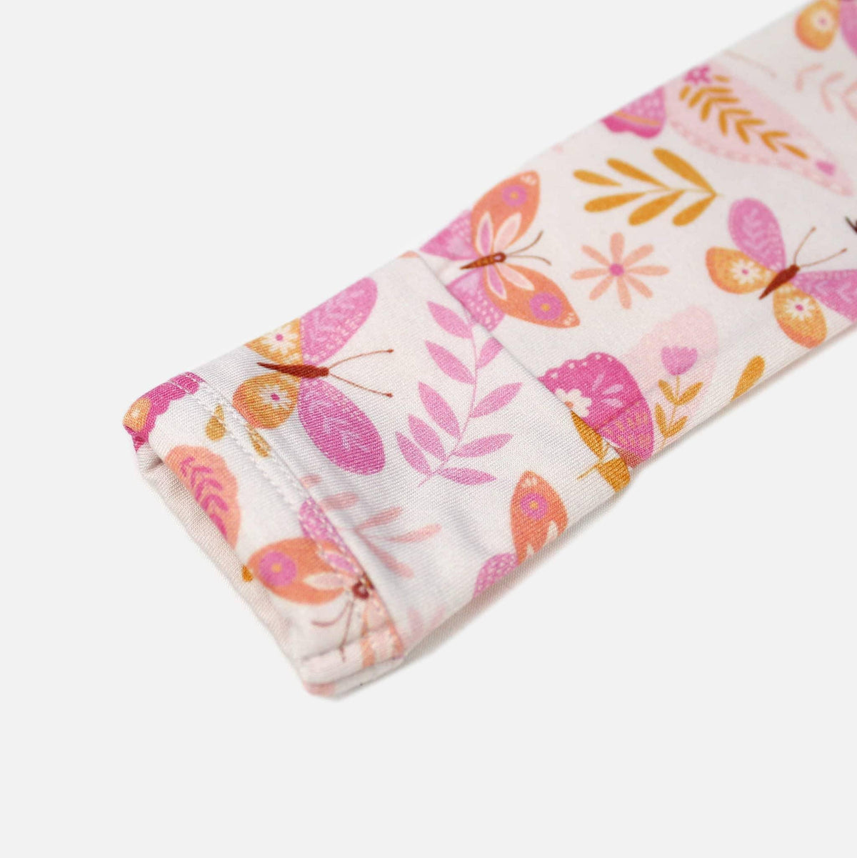 Raising Mama Butterfly Baby Footie Pajamas - Soft & Cozy - The Palm Beach Baby