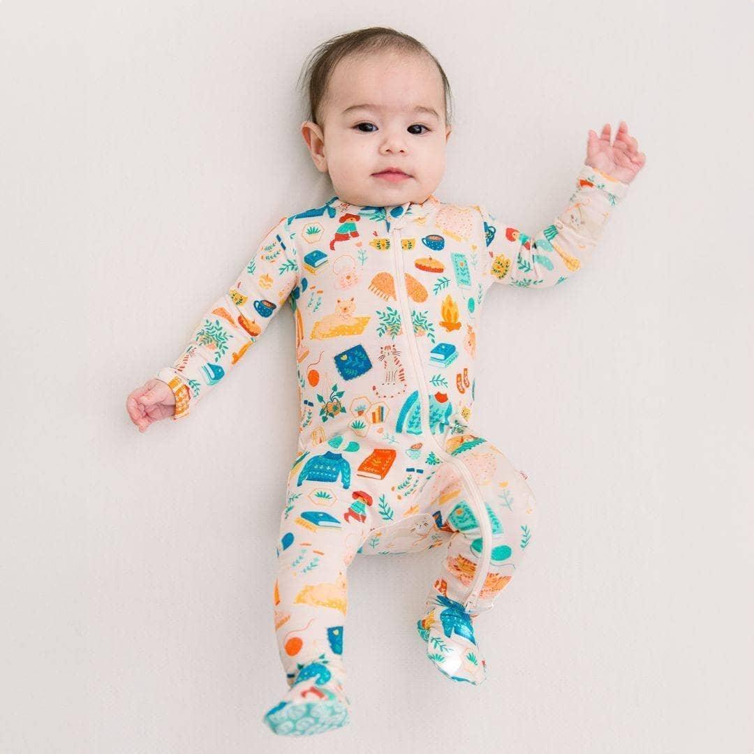 Raising Mama Cat and Dog Baby Footie Pajamas Soft Cotton - The Palm Beach Baby