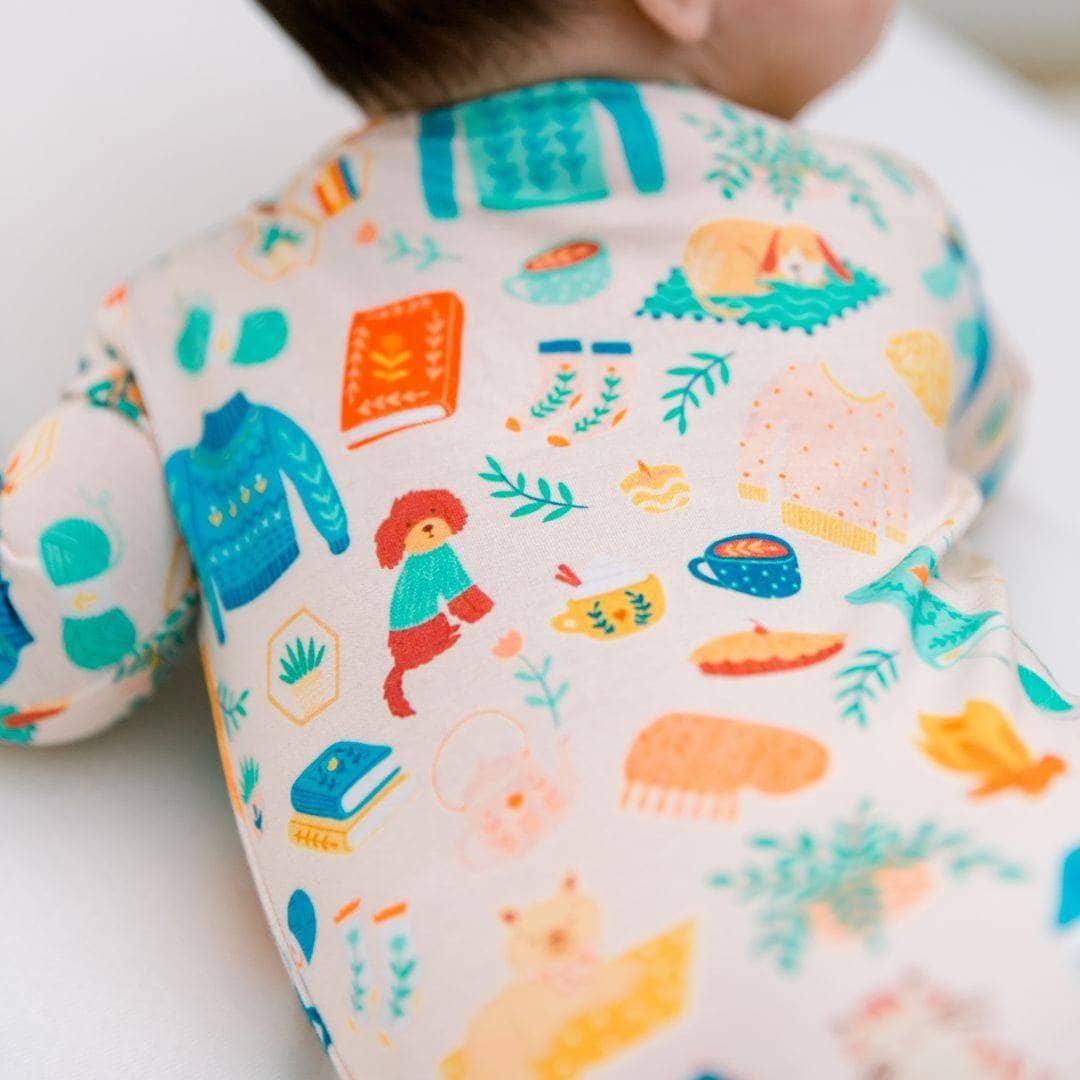 Raising Mama Cat and Dog Baby Footie Pajamas Soft Cotton - The Palm Beach Baby