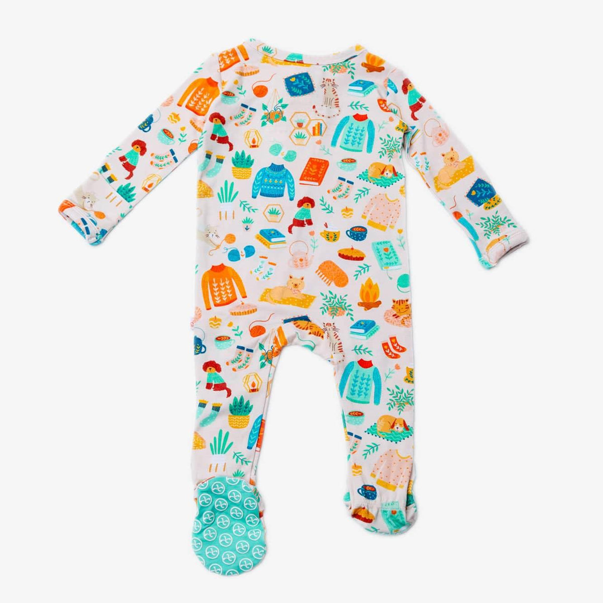 Raising Mama Cat and Dog Baby Footie Pajamas Soft Cotton - The Palm Beach Baby