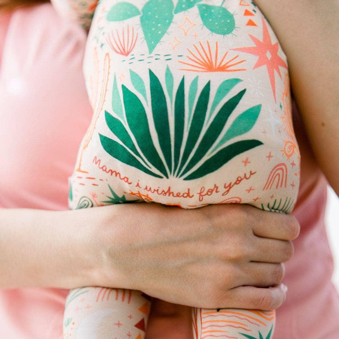 Raising Mama Desert Cactus Baby Footie with Zipper - The Palm Beach Baby
