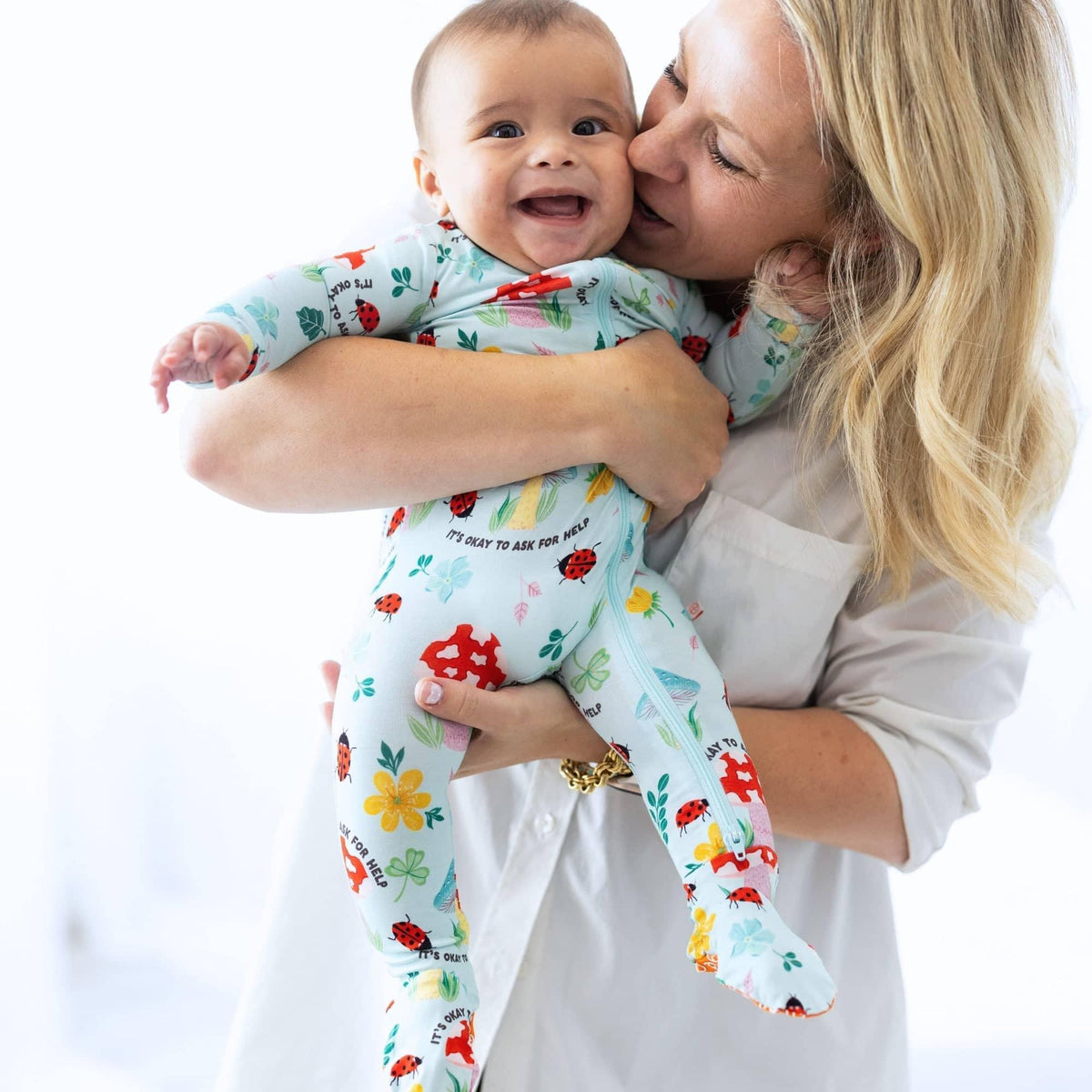 Raising Mama Magic Mushroom Baby Footie - Soft & Cute - The Palm Beach Baby