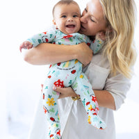 Raising Mama Magic Mushroom Baby Footie - Soft & Cute - The Palm Beach Baby
