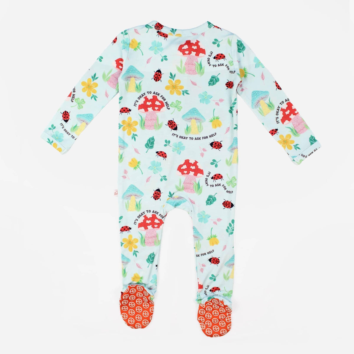 Raising Mama Magic Mushroom Baby Footie - Soft & Cute - The Palm Beach Baby