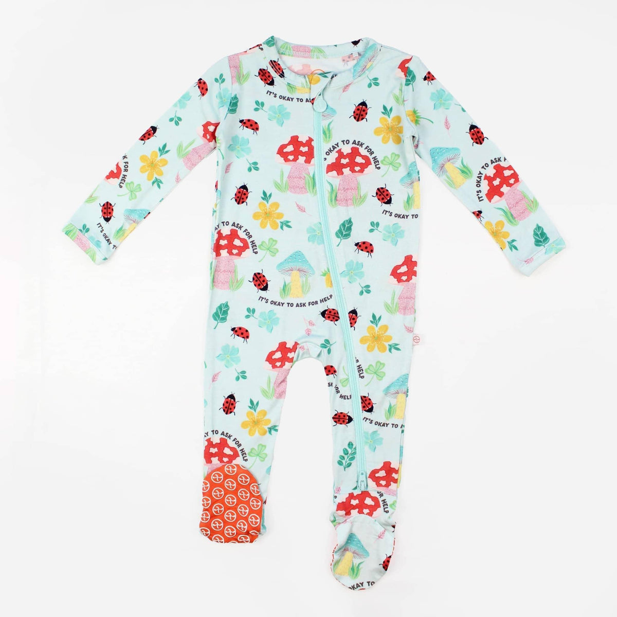 Raising Mama Magic Mushroom Baby Footie - Soft & Cute - The Palm Beach Baby