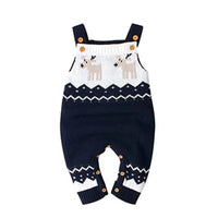 Reindeer Baby Knit Romper Cozy Winter Outfit - The Palm Beach Baby