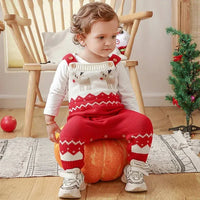 Reindeer Baby Knit Romper Cozy Winter Outfit - The Palm Beach Baby