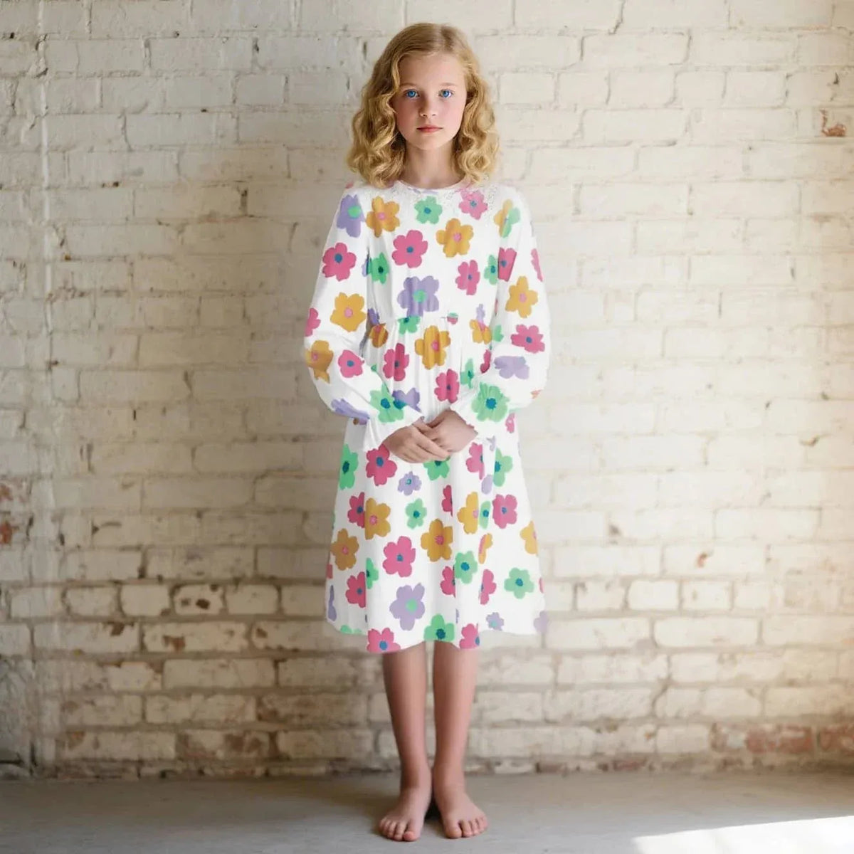 The Palm Beach Baby Retro Flower Girls Dress - Stylish & Cute - The Palm Beach Baby
