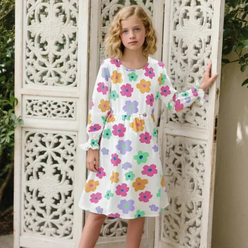 The Palm Beach Baby Retro Flower Girls Dress - Stylish & Cute - The Palm Beach Baby