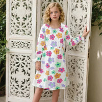 The Palm Beach Baby Retro Flower Girls Dress - Stylish & Cute - The Palm Beach Baby