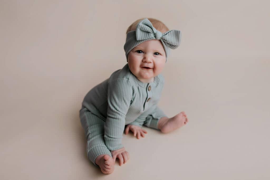 Three Little Tots Ribbed Baby Playsuit with Pockets - The Palm Beach Baby