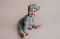Three Little Tots Ribbed Baby Playsuit with Pockets - The Palm Beach Baby