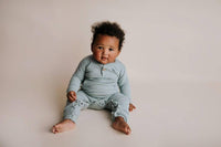 Three Little Tots Ribbed Baby Playsuit with Pockets - The Palm Beach Baby