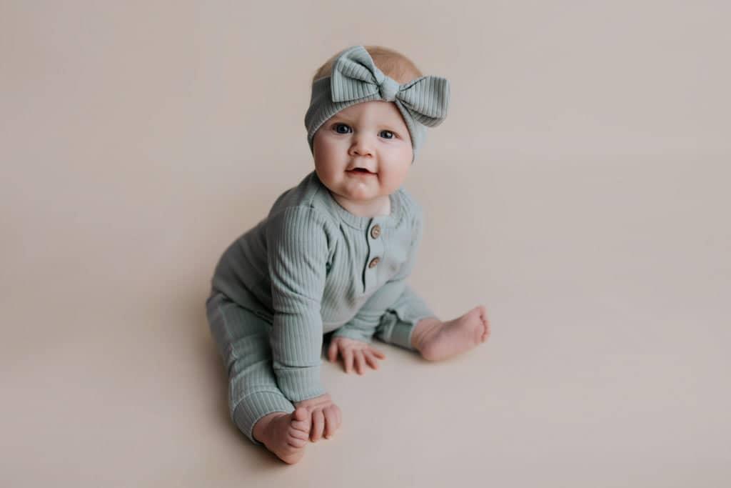 Three Little Tots Ribbed Baby Playsuit with Pockets - The Palm Beach Baby