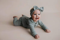 Three Little Tots Ribbed Baby Playsuit with Pockets - The Palm Beach Baby