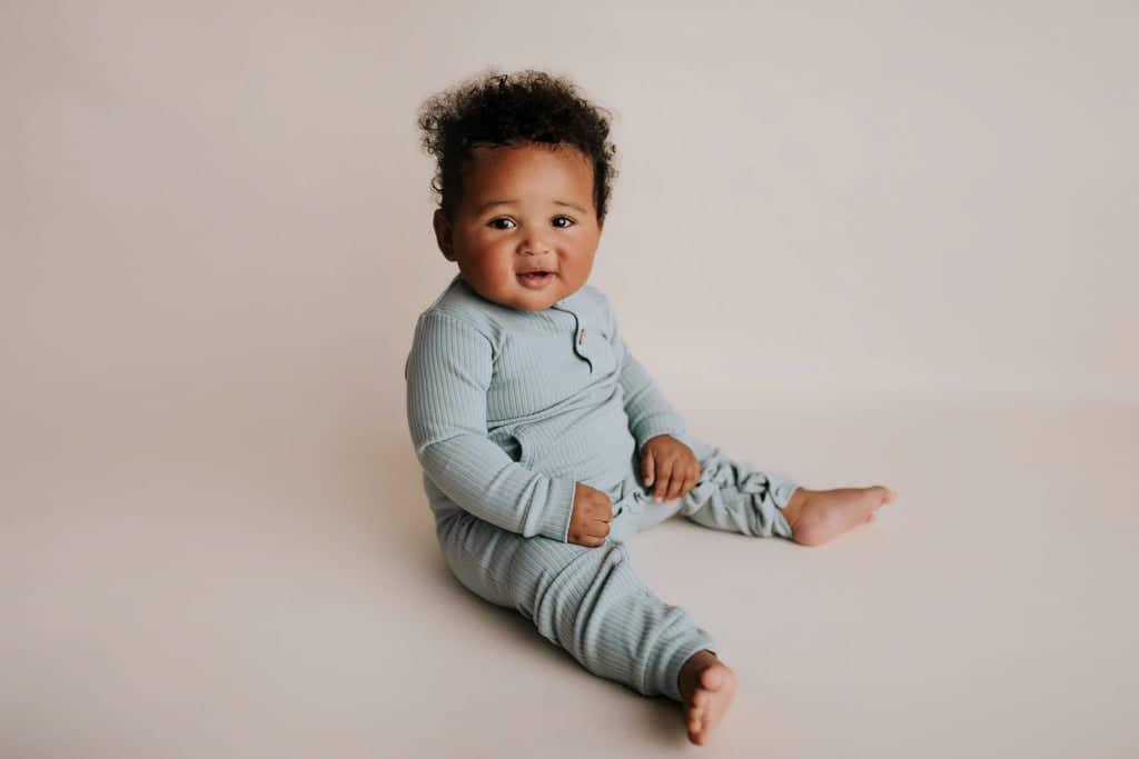 Three Little Tots Ribbed Baby Playsuit with Pockets - The Palm Beach Baby