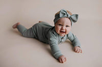 Three Little Tots Ribbed Baby Playsuit with Pockets - The Palm Beach Baby