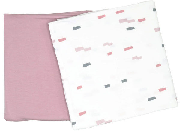 Goosewaddle rose pink baby swaddle blankets made of soft breathable cotton material with solid and patterned designs