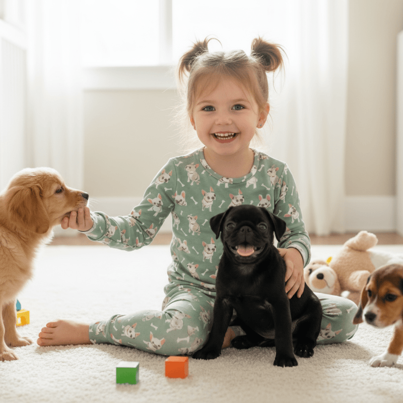 Ruff and Stuff Big Kid Pajama - The Palm Beach Baby Sweet Bamboo