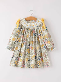 Rylee Faith Designs Embroidered Smocked Dress for Little Girls - The Palm Beach Baby
