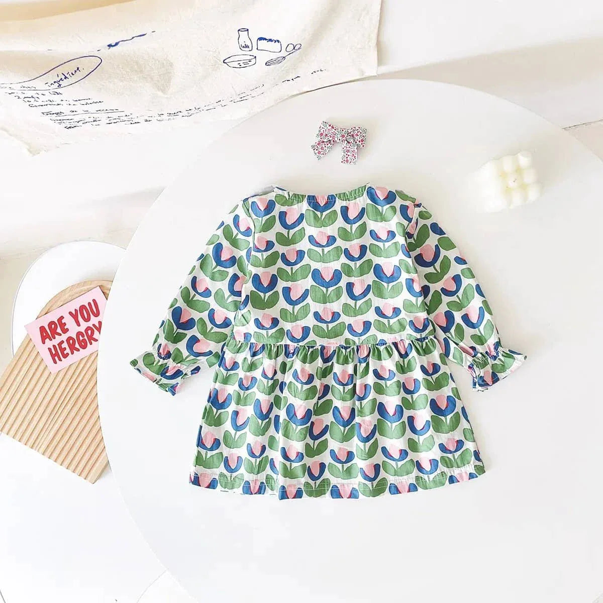 The Palm Beach Baby Girls Floral Print Cotton Dress - The Palm Beach Baby
