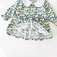 The Palm Beach Baby Girls Floral Print Cotton Dress - The Palm Beach Baby