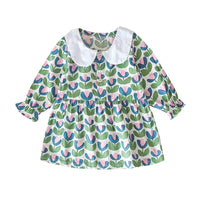The Palm Beach Baby Girls Floral Print Cotton Dress - The Palm Beach Baby