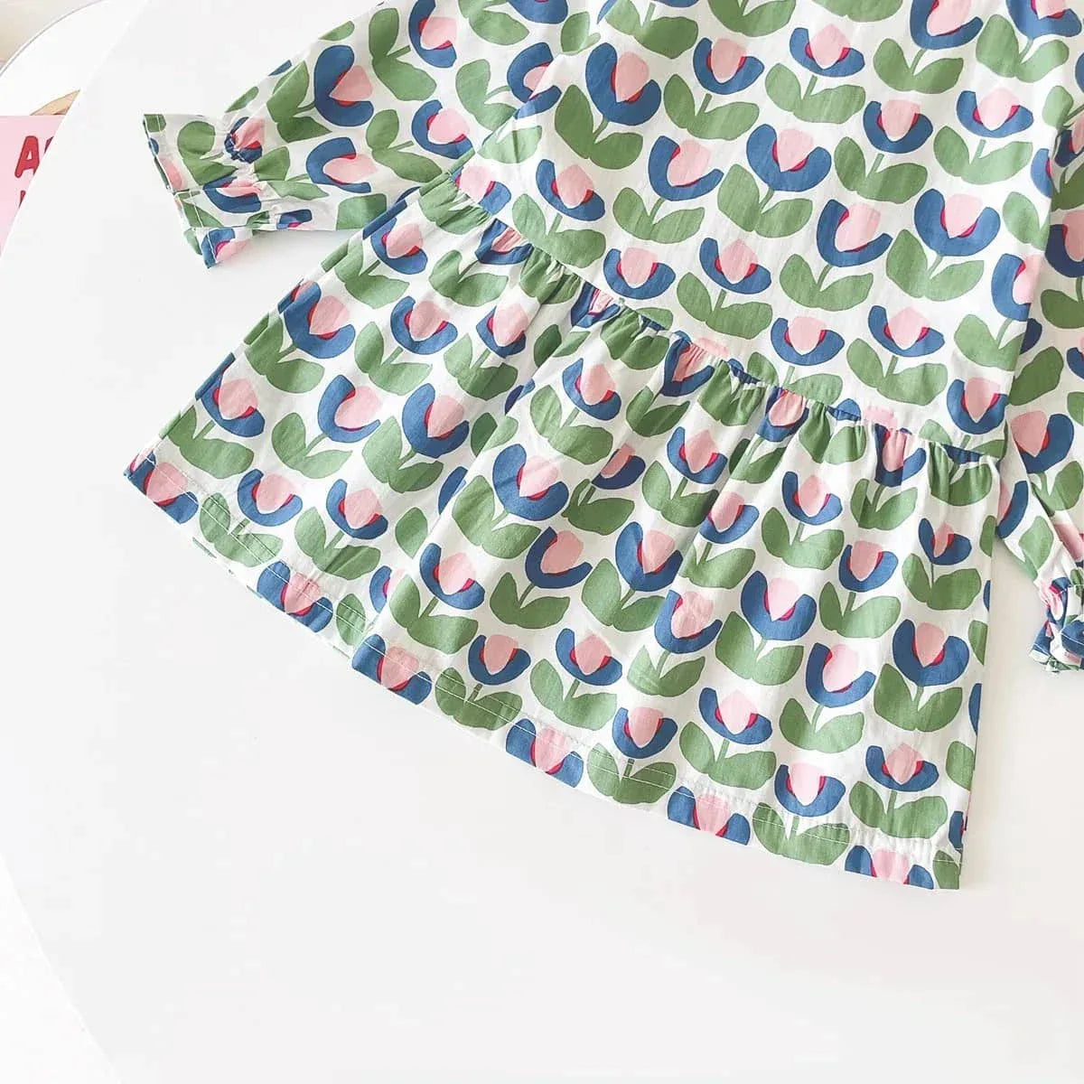 The Palm Beach Baby Girls Floral Print Cotton Dress - The Palm Beach Baby