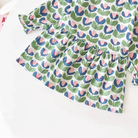 The Palm Beach Baby Girls Floral Print Cotton Dress - The Palm Beach Baby