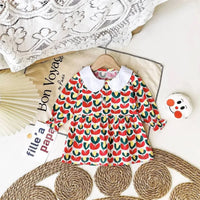 The Palm Beach Baby Girls Floral Print Cotton Dress - The Palm Beach Baby