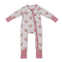 Santa Baby Romper Soft Pink Christmas Baby Outfit - The Palm Beach Baby