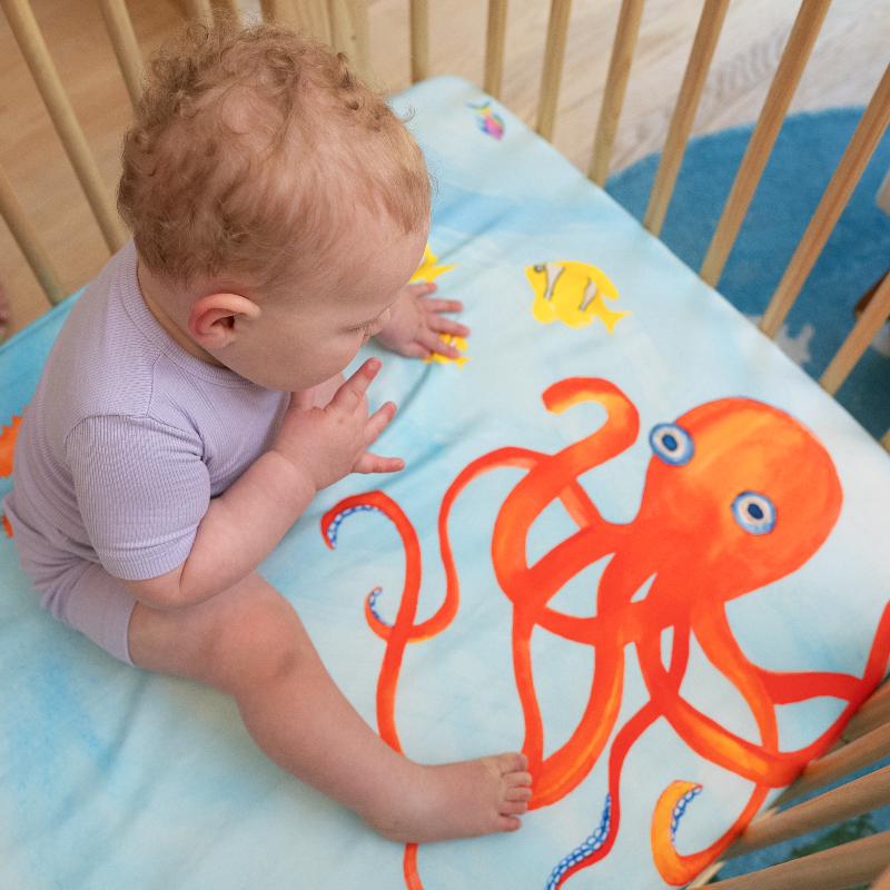 Ocean Crib Sheet: Sea You In My Dreams