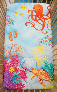 Ocean Crib Sheet: Sea You In My Dreams