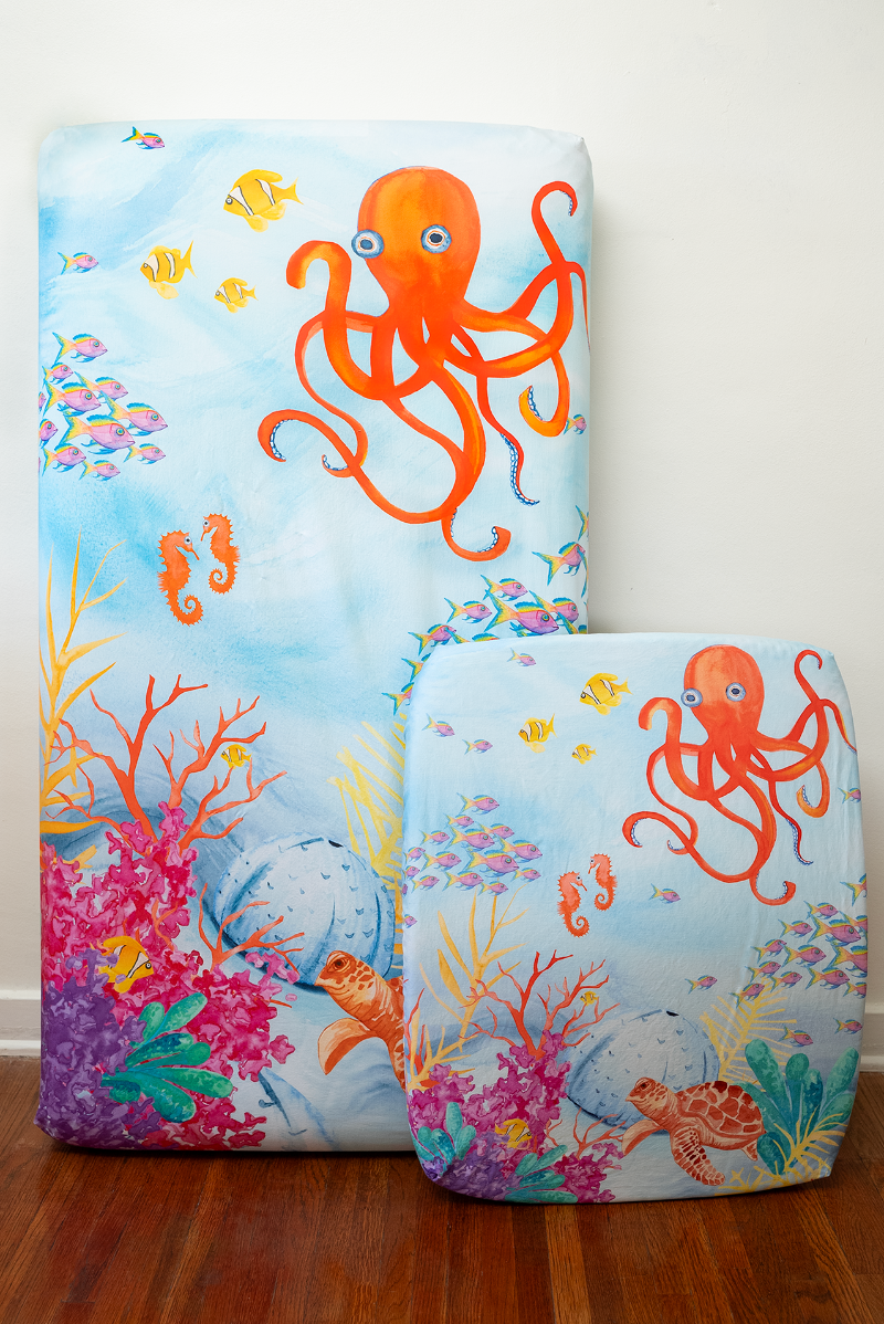 Ocean Crib Sheet Set: Sea You In My Dreams