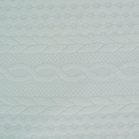 Sealy baby knit blanket eucalyptus in soft green knit fabric with textured braided and diamond patterns