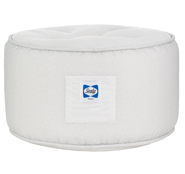 Gray Toddler Pouf Chair - Soft, Cozy Seat - The Palm Beach Baby