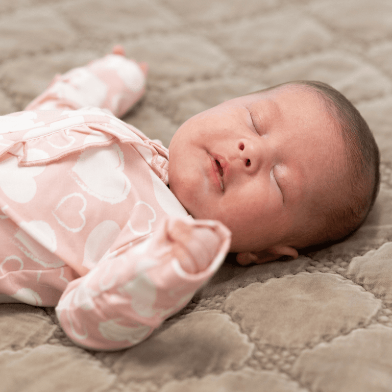 So Much Love Ruffle Footie - The Palm Beach Baby Sweet Bamboo