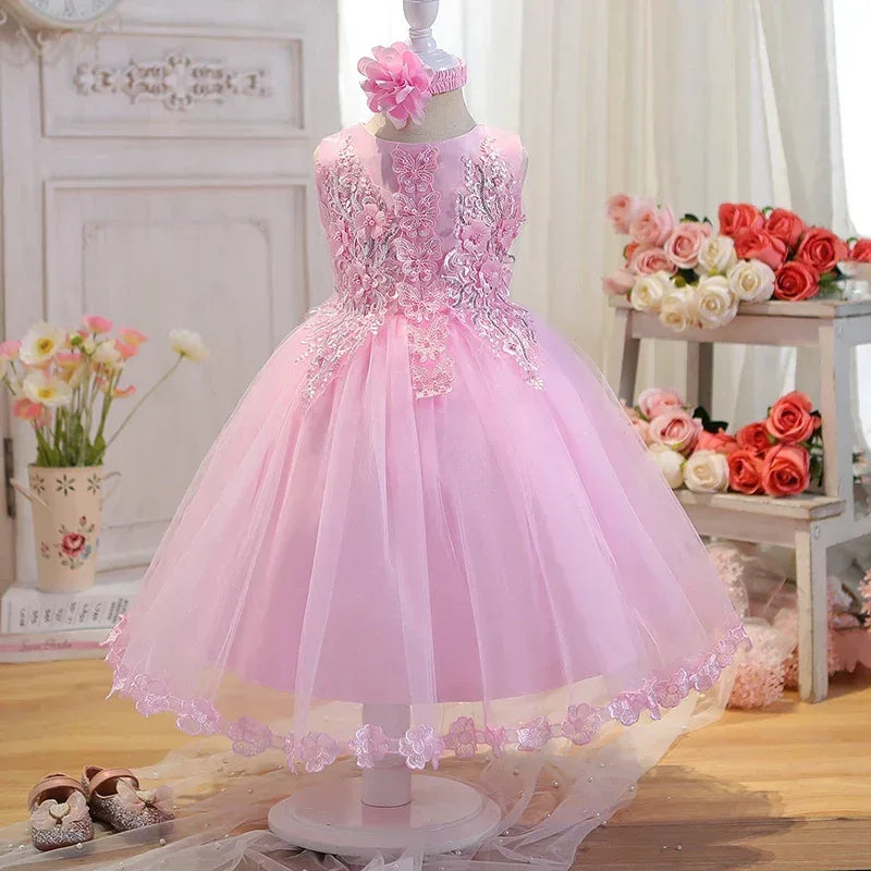 Elegant Floral Special Occasion Dress Girls | The Palm Beach Baby Elegant Floral Special Occasion Dress Girls | The Palm Beach Baby
