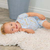 Classic Baseball Summer Pajama Set - The Palm Beach Baby