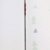 Goosewaddle newborn swaddle blankets in white with pastel tree pattern, soft cotton fabric