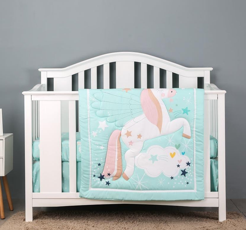 0403 1 3 pcs Baby Crib Bedding Set -The Palm Beach Baby