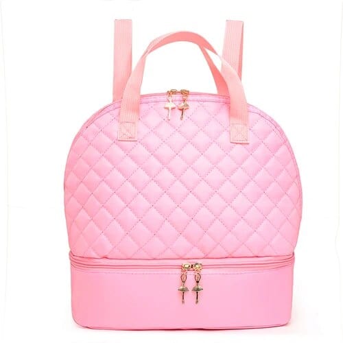 babies and kids accessories pink no image Quilted Ballerina-Themed Backpack -The Palm Beach Baby
