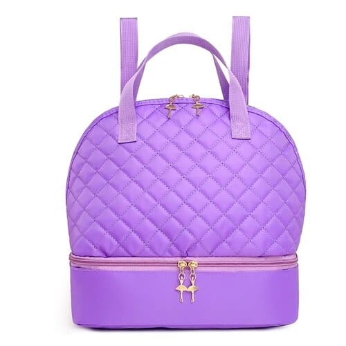 babies and kids accessories purple no image Quilted Ballerina-Themed Backpack -The Palm Beach Baby