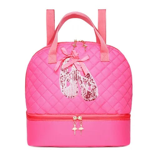 babies and kids accessories rose shoes image Quilted Ballerina-Themed Backpack -The Palm Beach Baby