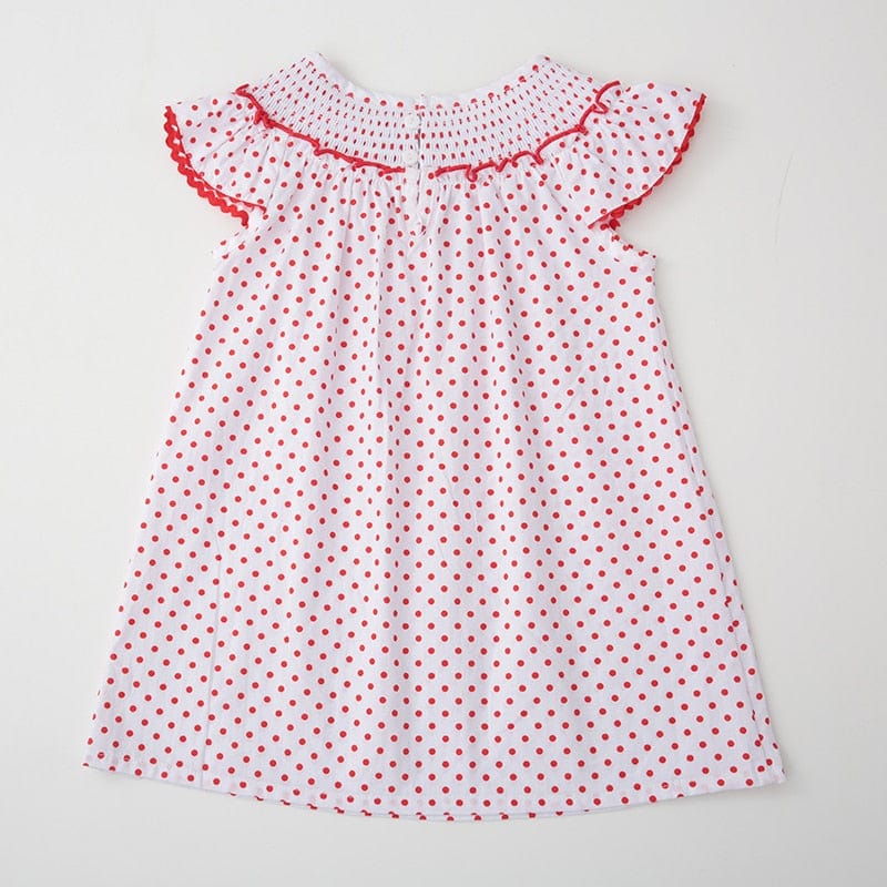 babies and kids Clothing "Apple Cutie" Smocked Dress -The Palm Beach Baby