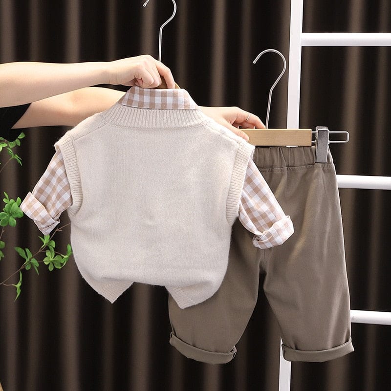 babies and kids Clothing "Little Bear" 3-PC Pant Set -The Palm Beach Baby